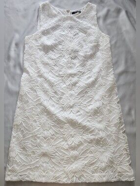 Tommy Hilfiger White Floral Lace Dress